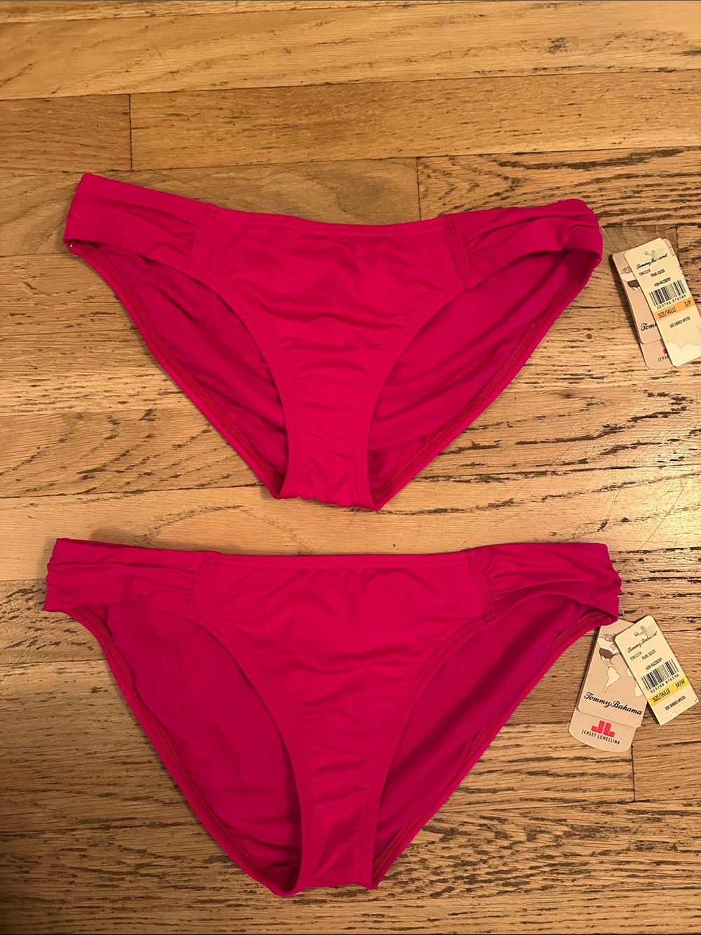 Tommy Bahama Razzberry Women's Bikini Bottoms (Pearl Solids line) NEW! Sizes S+M